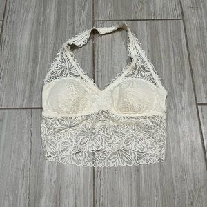 Aerie Cream Lace Bralette